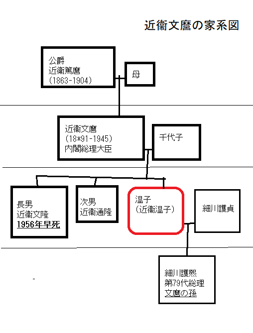 近衞文麿の家系図